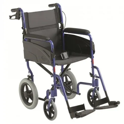 Carrozzina pieghevole ad ingombro ridotto con braccioli fissi Alu Lite - seduta cm 40,5 1517737 Invacare