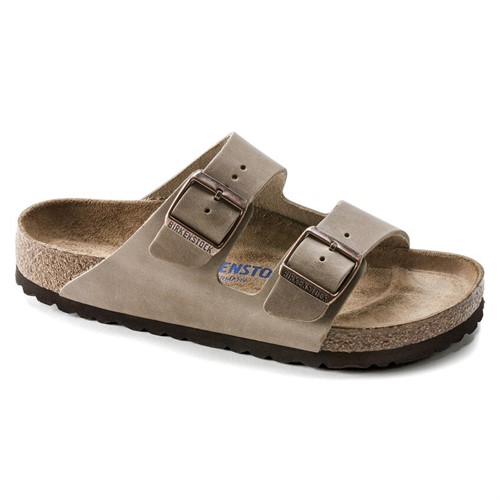 Ciabatta Arizona plantare morbido Pelle oliata Tobacco Brown Calzata stretta Birkenstock 552813