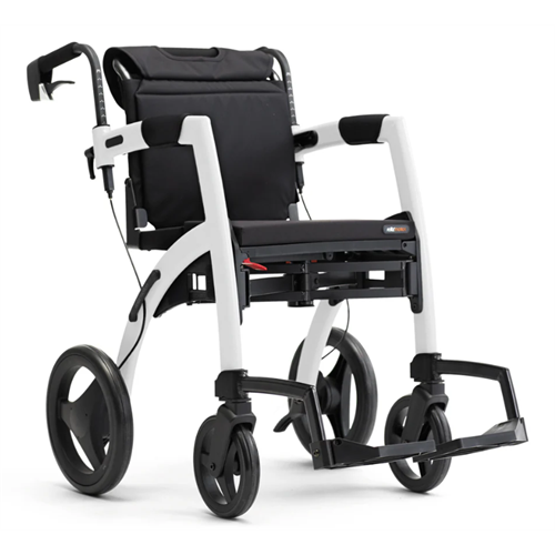 Rollator convertivile in carrozzina Rollz Motion 2.1 - colore Bianco Kinemed