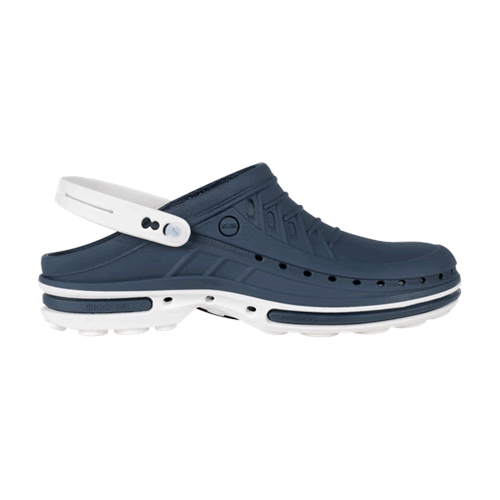 Calzatura professionale in gomma Wock 03 Blu Navy/Bianco Kinemed