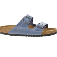 Ciabatta Arizona plantare morbido Pelle oliata Dusty Blue Calzata stretta Birkenstock 1022509