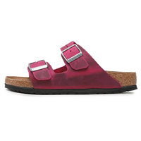 Ciabatta Arizona plantare morbido Pelle oliata Dusty Rosa Calzata stretta Birkenstock 1024133