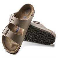 Ciabatta Arizona plantare morbido Pelle oliata Tobacco Brown Calzata stretta Birkenstock 552813