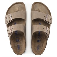 Ciabatta Arizona plantare morbido Pelle oliata Tobacco Brown Calzata stretta Birkenstock 552813