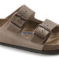 Ciabatta Arizona plantare morbido Pelle oliata Tobacco Brown Calzata stretta Birkenstock 552813