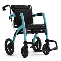 Rollator convertivile in carrozzina Rollz Motion 2.1 - colore Azzurro Kinemed