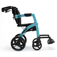 Rollator convertivile in carrozzina Rollz Motion 2.1 - colore Azzurro Kinemed