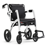 Rollator convertivile in carrozzina Rollz Motion 2.1 - colore Bianco Kinemed