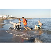 Sedia per spiaggia SoleMare con ruote Mountain Bike con 4 ruote SOLE4M Off Carr